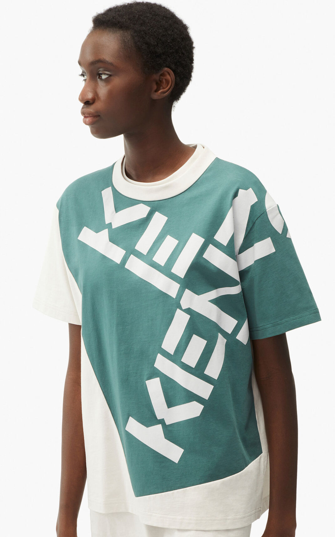 Camiseta Kenzo Sport Big X Feminino - Cinzentas | 108TSLHKZ